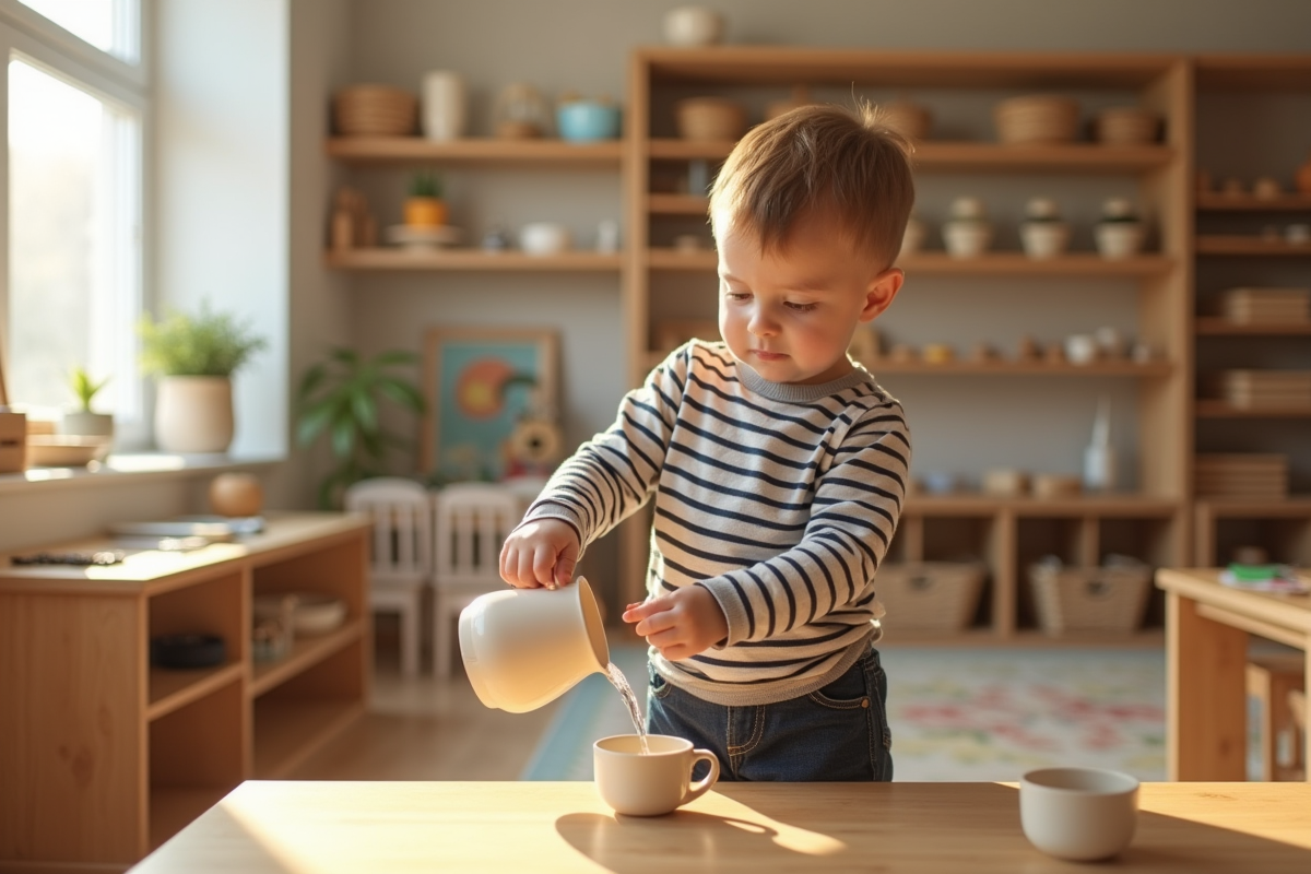 Garçon versant de l